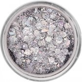 PartyXplosion - Professional Colours - Schmink - Pressed Chunky Glitter Cream - Lucky Silver 10ml