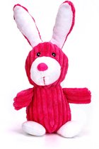Nobleza Hondenknuffel - Roze knuffel voor honden - Pluche piepspeelgoed - konijn