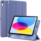 Geschikt voor ESR Rebound Magnetic iPad 10.9 Smart Hoes Tri-Fold Book Case Paars