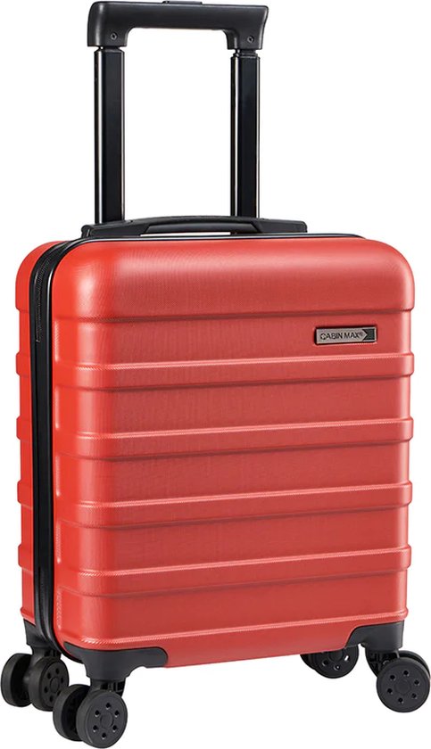 CabinMax Koffer - Handbagage Koffer 30L - Harde Reiskoffer met Wielen - 45x36x20cm - Falu Red