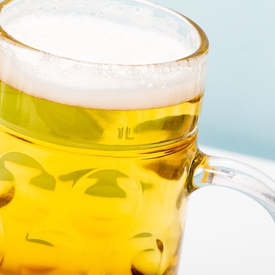 Chope bière 1L verre transparent KRONENBOURG brasseur 1664 SB AUSTRIA