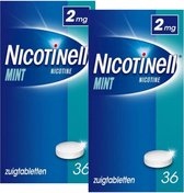 Nicotinell Zuigtablet Mint 2mg - 2 x 36 zuigtabletten