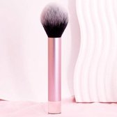 Poederkwast make up - Roze luxe poeder kwast - Poederkwast groot - Poederkwasten - Blush brush - Blushkwast ronde kop - Powder brush makeup borstel