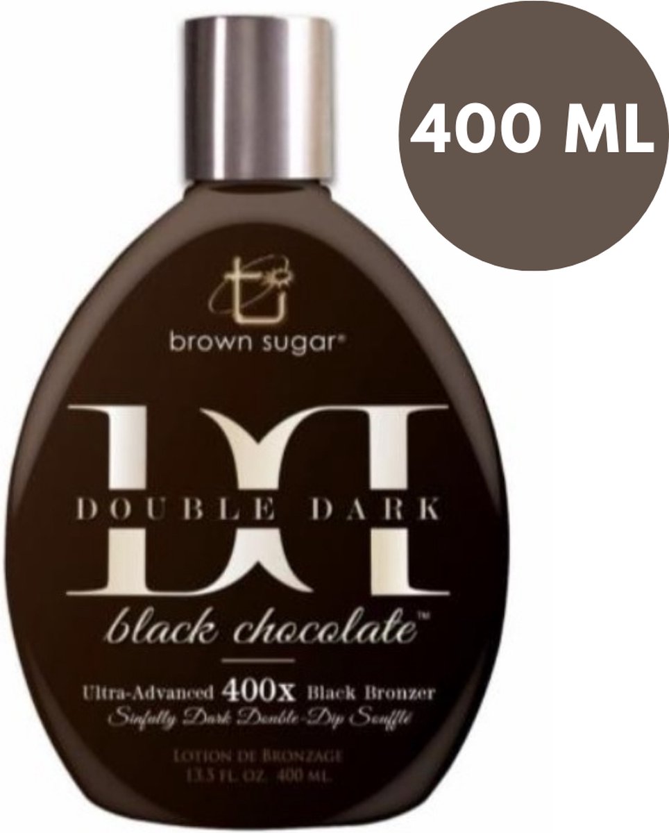Brown Sugar Double Dark Zonnebankcreme 400X Black Chocolate Bronzers - 400ml - Zonnebankcreme met bronzer - Zonnebankcremes