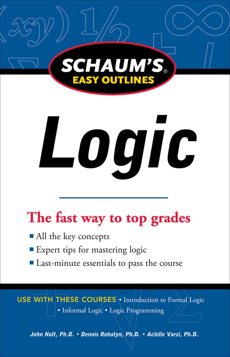 Omslag van Schaum'S Easy Outline Of Logic