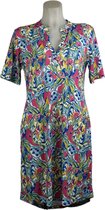 Angelle Milan - Vêtements de voyage pour femmes - Robe multicolore - Respirante - Infroissable - Robe durable - En 5 tailles ! - Taille XXL