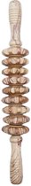Roller de Massage en bois de Luxe - Massages des tissus conjonctifs - 9 Roues - 38 cm