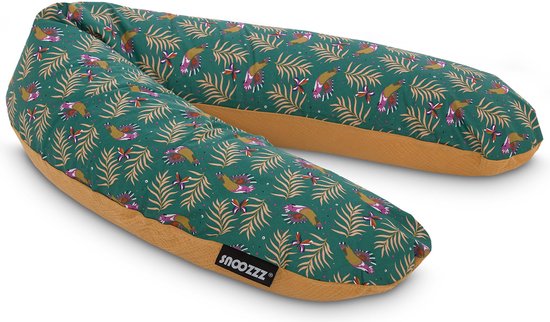 Voedingskussen - Snoozzz Voedingskussen Zwangerschapskussen Zijslaapkussen - met afneembare hoes van katoen - 185 cm - Canatoe