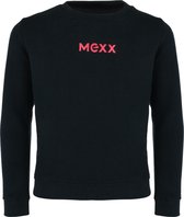 Basic Crew Neck Sweater With Chestprint Meisjes - Navy - Maat 146-152