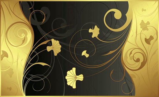 Jaune | Photomural gris, revêtement mural