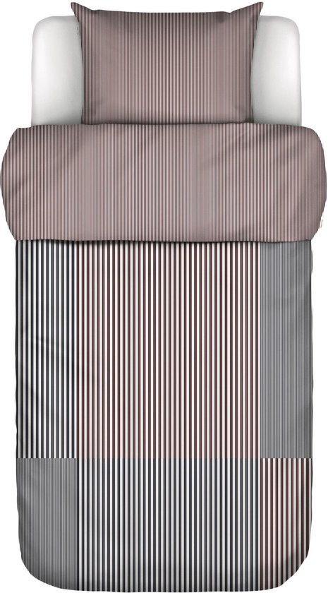 MARC O'POLO Ellan Dekbedovertrek Crimson Brown - Eenpersoons – 140x200/220 cm