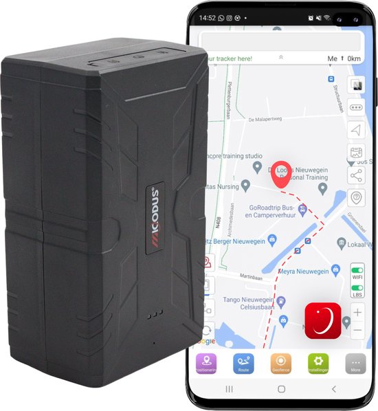 GPS Tracker volgsysteem ML920G - Met GROTE 20.000mAh accu gaat het lang mee | Incl. sim 10 jaar in 150 landen | Volg jouw waardevolle objecten | Auto, bus, vrachtwagen, scooter, jetski, boot | Volgsysteem met eenvoudige app en geen abonnement nodig.