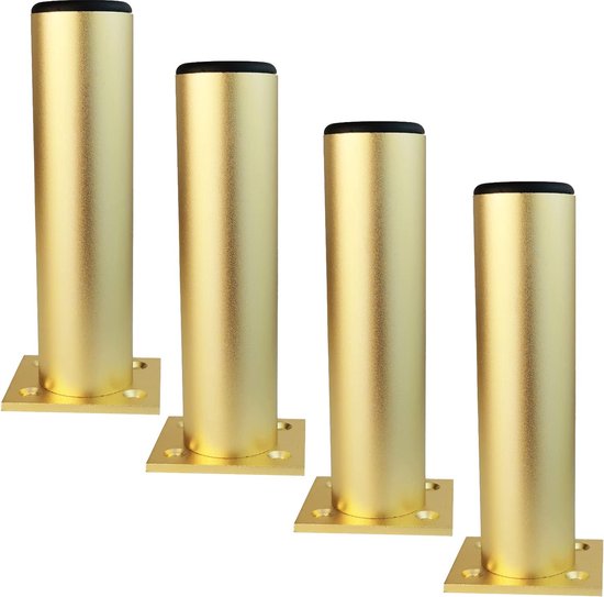 200 mm hoogte meubelpoten kastpoten aluminiumlegering keukenpoten bank poten metaal tafelpoten goud