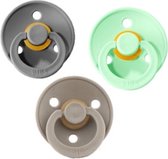 Bibs Fopspeen 3 stuks 0-6 maanden | Pistache, Dark Oak, Smoke| Maat 1 |