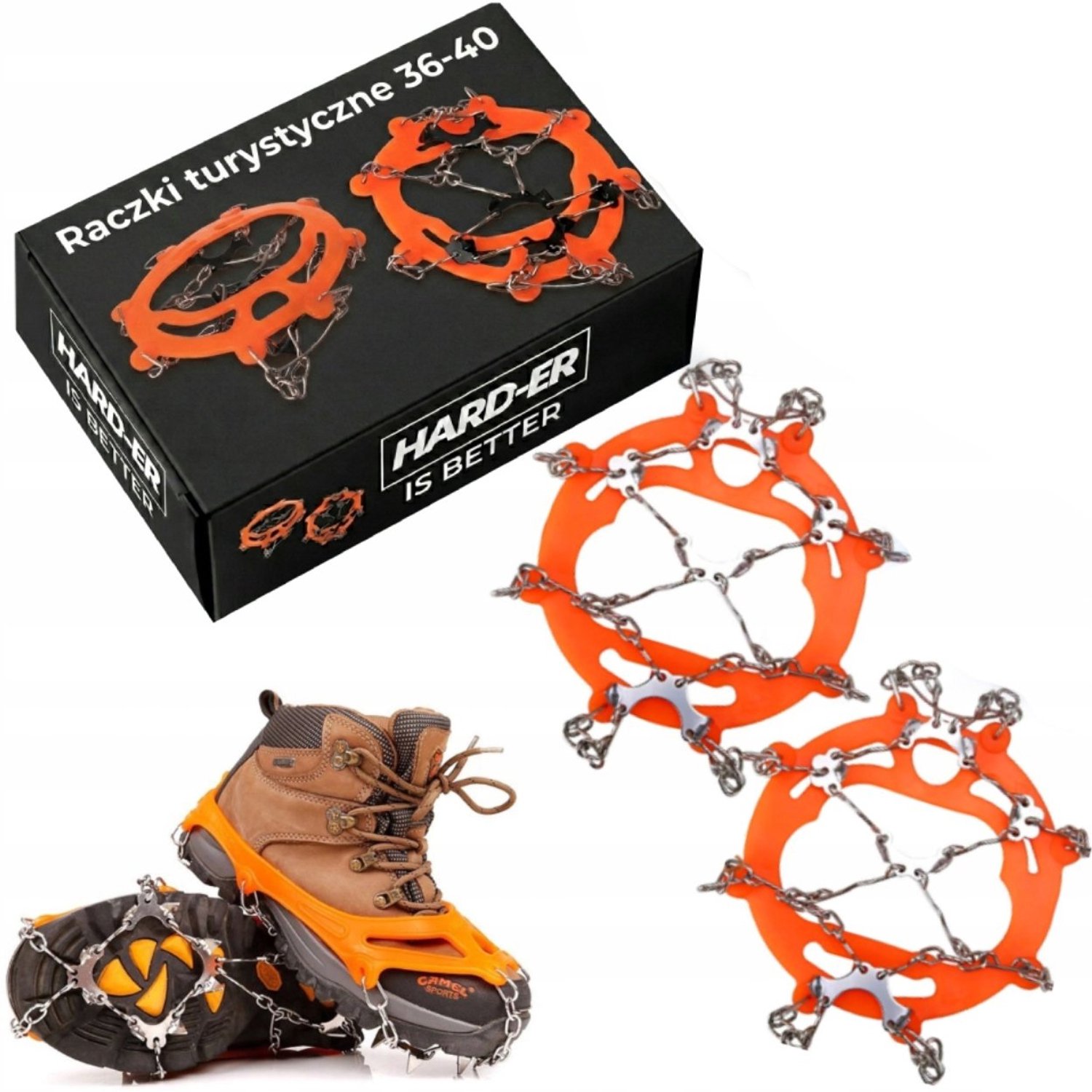 Hard-er Antislip Schoenen 36-40 – 8 IJskrassen