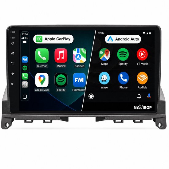 Navibop Autoradio geschikt voor Mercedes c klasse w204 - Draadloos ...