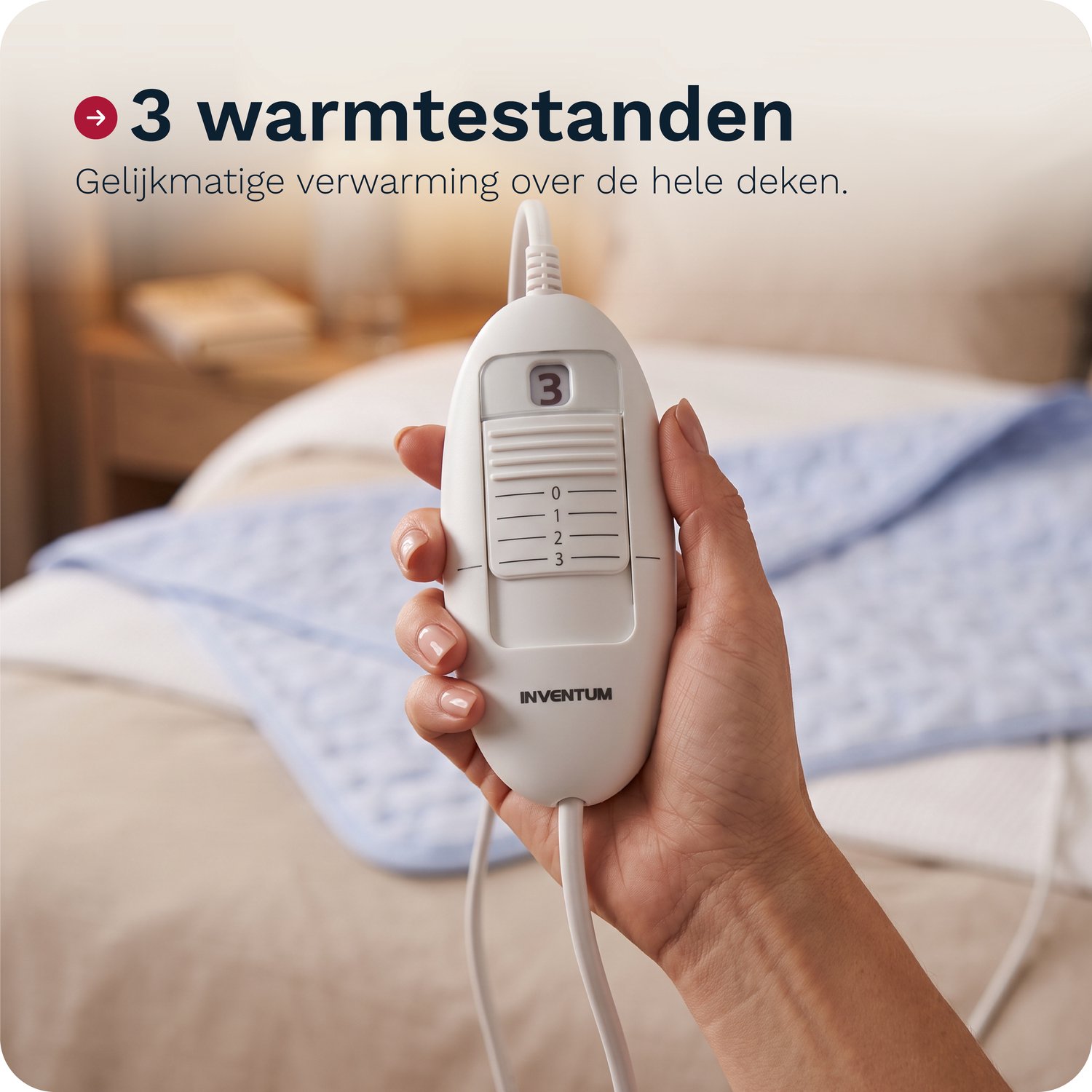 Inventum HN136I Elektrische Onderdeken 150x80 cm met Extra - afbeelding 3