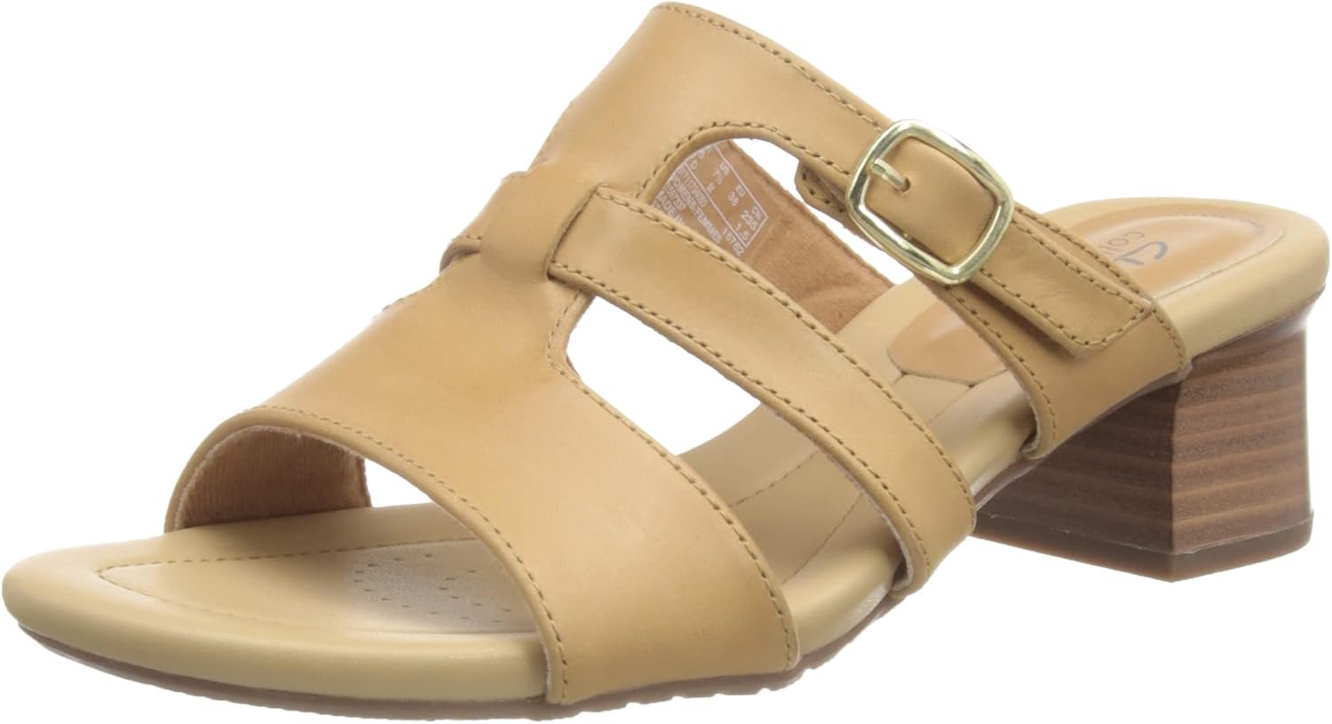 Clarks Desirae Palm Dames Sandalen Comfort & Stijl Light Tan Lea