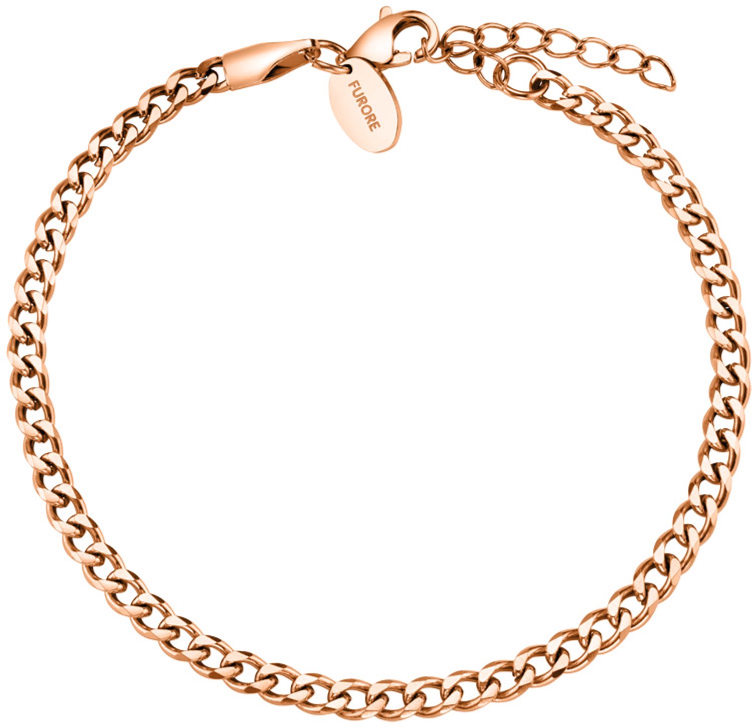 Furore - Dames Armband Hawkeye - Rosekleurig - Lengte 17 tot 21 cm