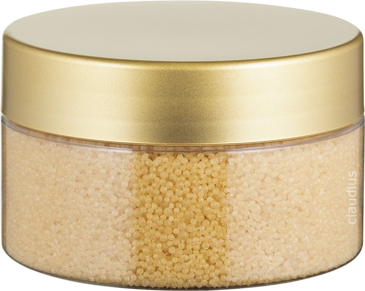 Claudius Badkaviaar Zen Moment - 200 gram - Transparante pot met Luxe gouden deksel - bad parels voor in bad