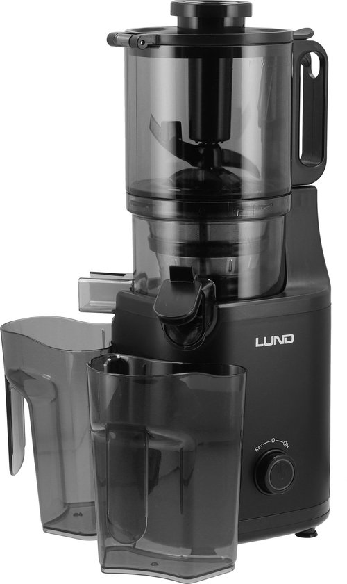 LUND 67843 Slowjuicer 250W - Trage Sapcentrifuge - XXL 140 mm Vulopening - BPA-Vrij - Met Reversfunctie & Stille Motor (60 dB) - Inclusief Reinigingsborstel & 1.0L Sapkaraf — afbeelding 4