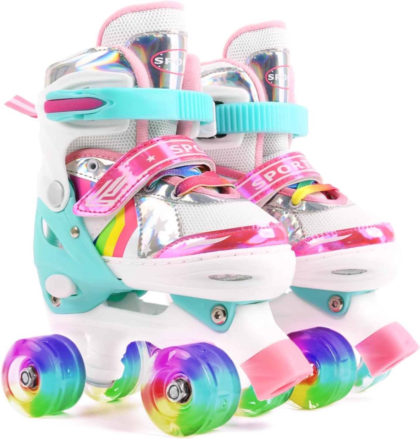 KLS® Rolschaatsen Rolschaatsen Meisjes Rolschaatsen Kind Multikleur 34cm x 28cm x 13cm Roze