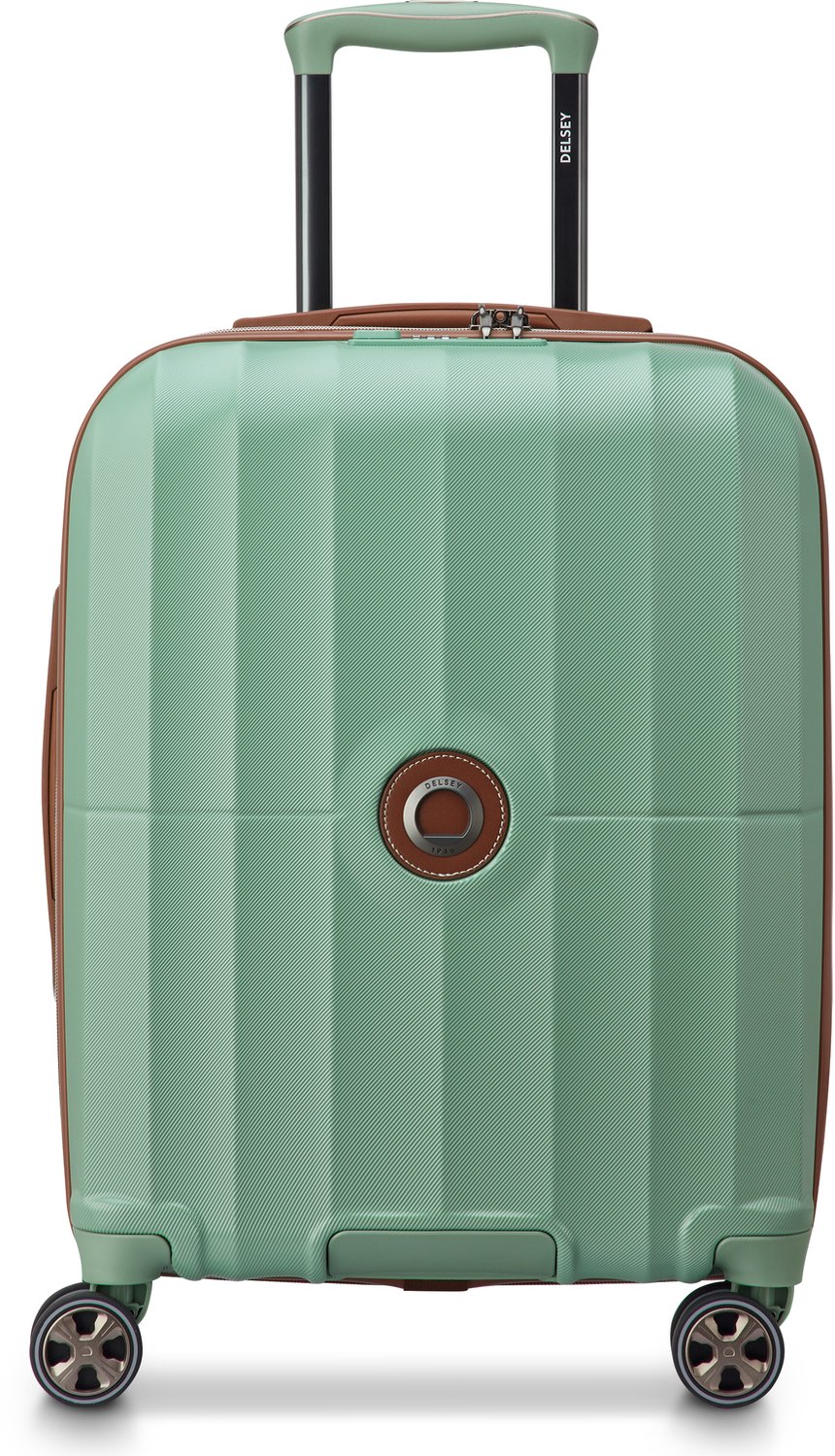 DELSEY Carrousel 2 Slim Handbagagekoffer 55 cm – Uitbreidbaar 33–38 L – 3,1 kg – Polycarbonaat – TSA-slot – SECURITECH 2 – 5 jaar garantie - Sage Green