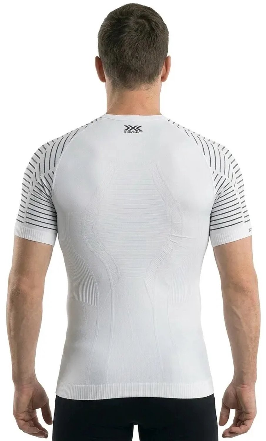 X-Bionic Invent 4.0 Sportshirt Korte Mouwen Heren - Arctic White/Dolomite Grey - Maat XL