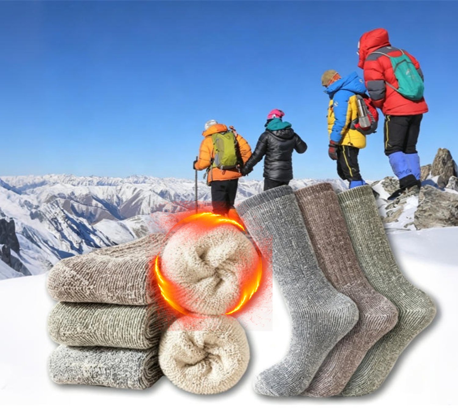 Wool Wandelsokken - Wool Dames en Heren - Lichte Wol Sokken met Blaarbescherming - Unisex - 3 Paar