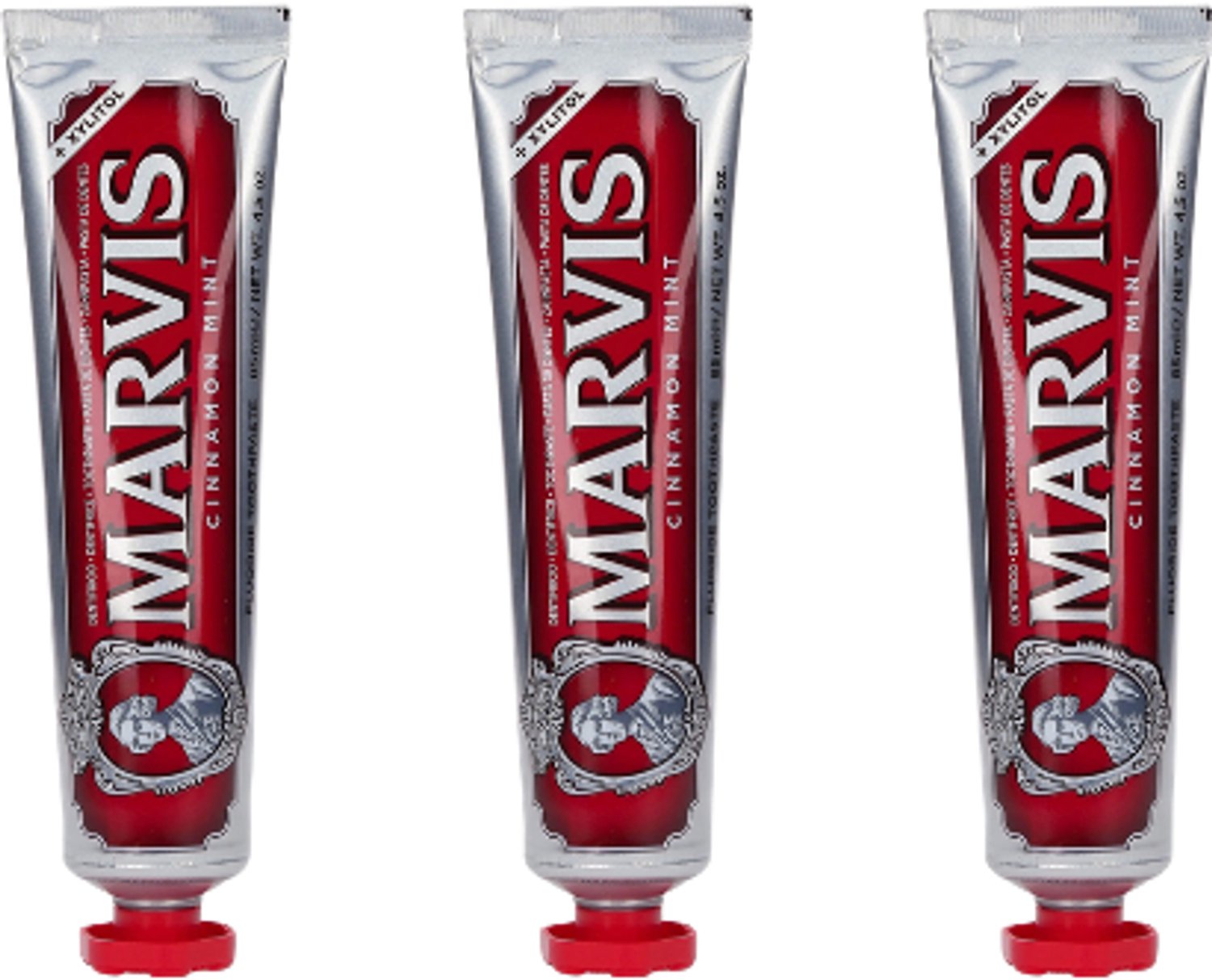 Marvis Tandpasta Cinnamon Mint | 3 x 85 ml