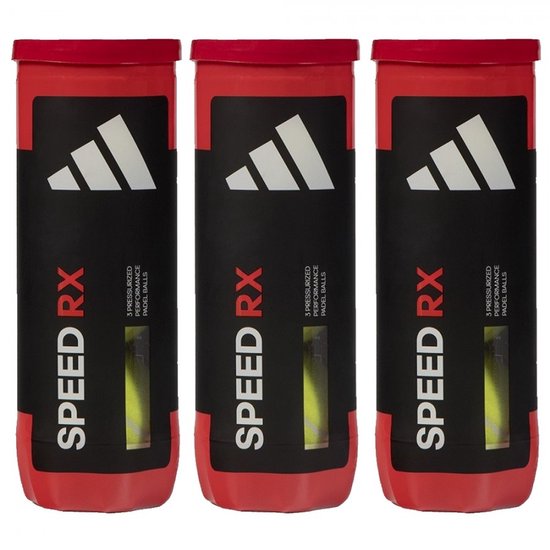 Adidas SPEED RX Padel Ballen 3x 3 Stuks Adidas SPEED RX Padel Ballen 3x 3 Stuks