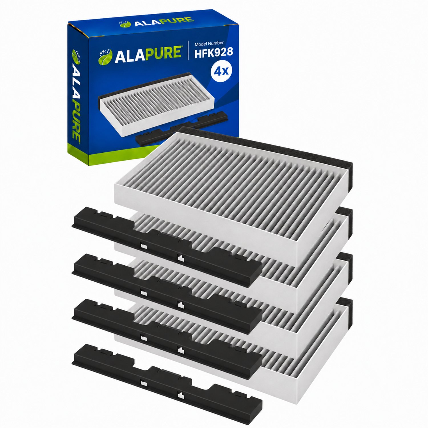 4x CleanAir Koolstoffilter voor Neff 17006624 / Z53CBB2X4