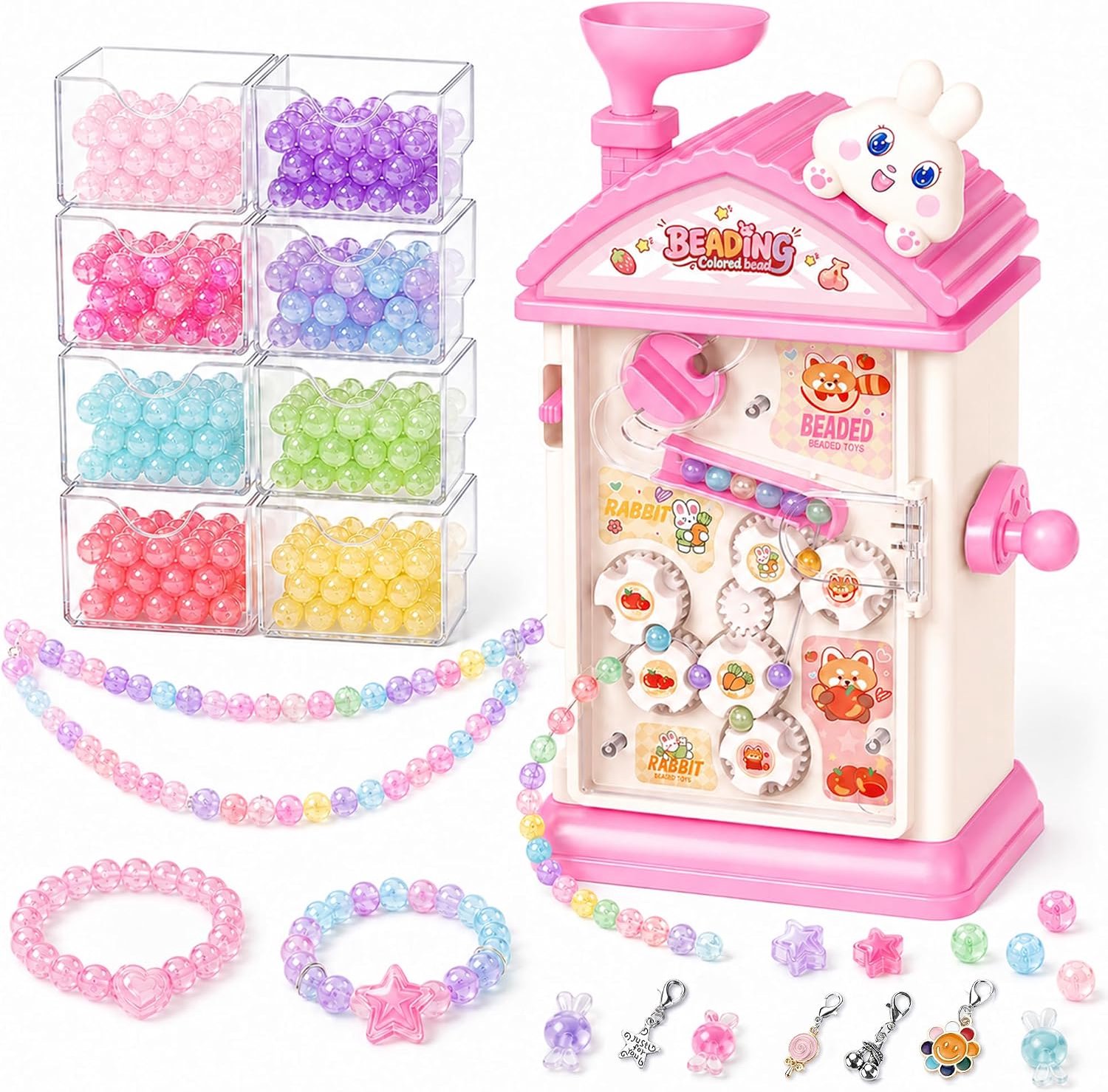 Kralenmachine voor kinderen - DIY sieraden set - Speelgoed - vriendschapsarmbandjes - verjaardagscadeau voor meisjes 6-12 jaar