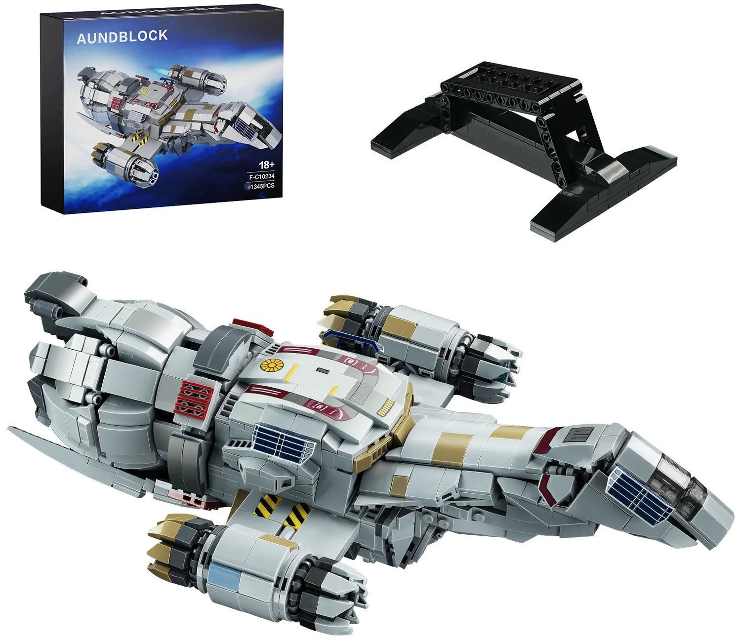 Lilac & Lily Ruimteschip Bouwpakket Voor Volwassenen – 1345 Onderdelen – DIY Spaceship – Met Standaard - Verzamelaars - Sci-Fi
