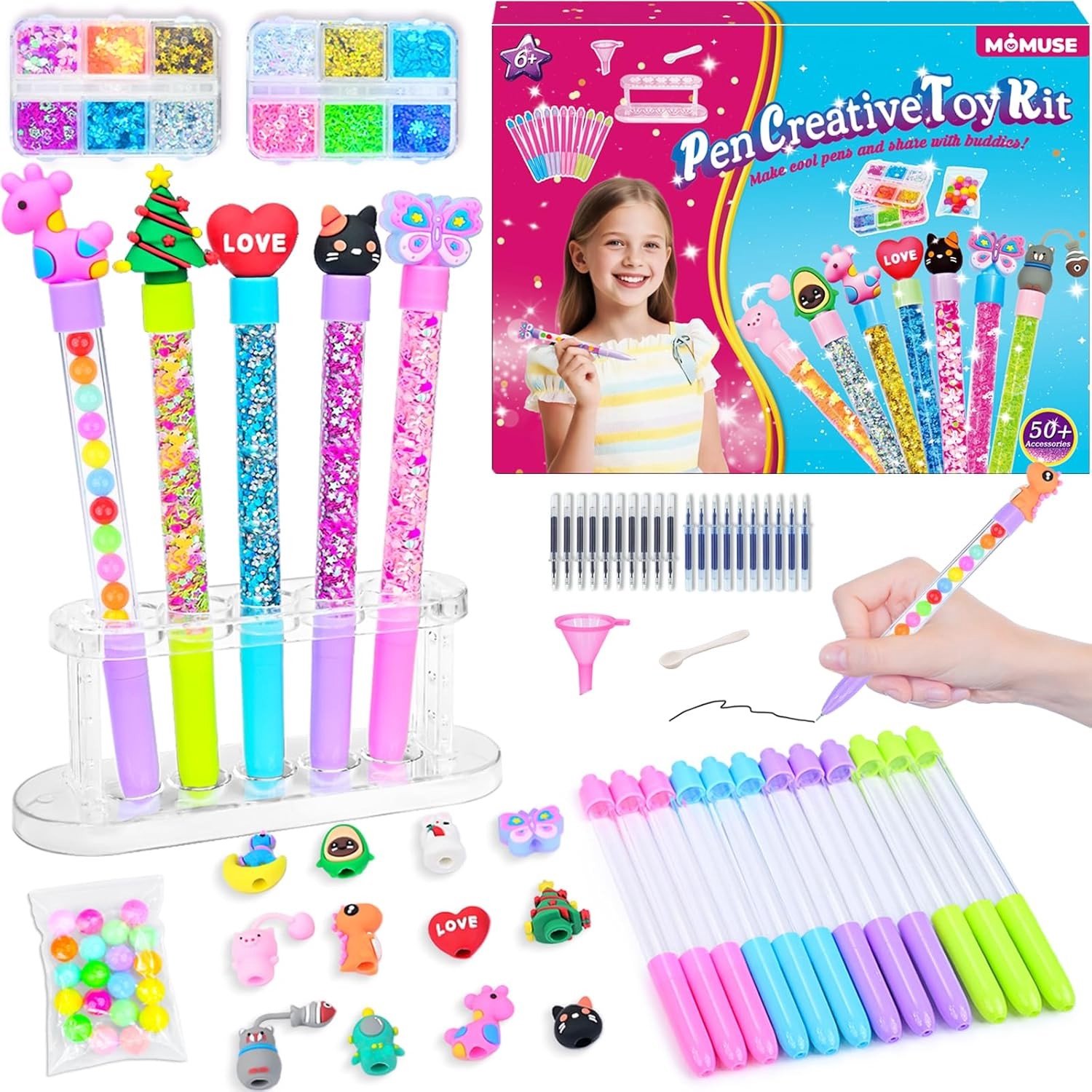 Knutselset voor Kinderen - Multicolor - 50 Stuks - All-Inclusive Creatieve Pennenmaakset - Voor Kinderen van 6-12 Jaar