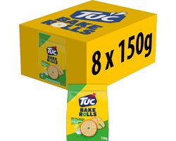 TUC Bake Rolls Crackers Sour Cream & Union 10 x 150g - Voor de Borrel - Zoutjes - Crackers - Snack - Lekker bij de Film - Toast - Toastjes - Zout