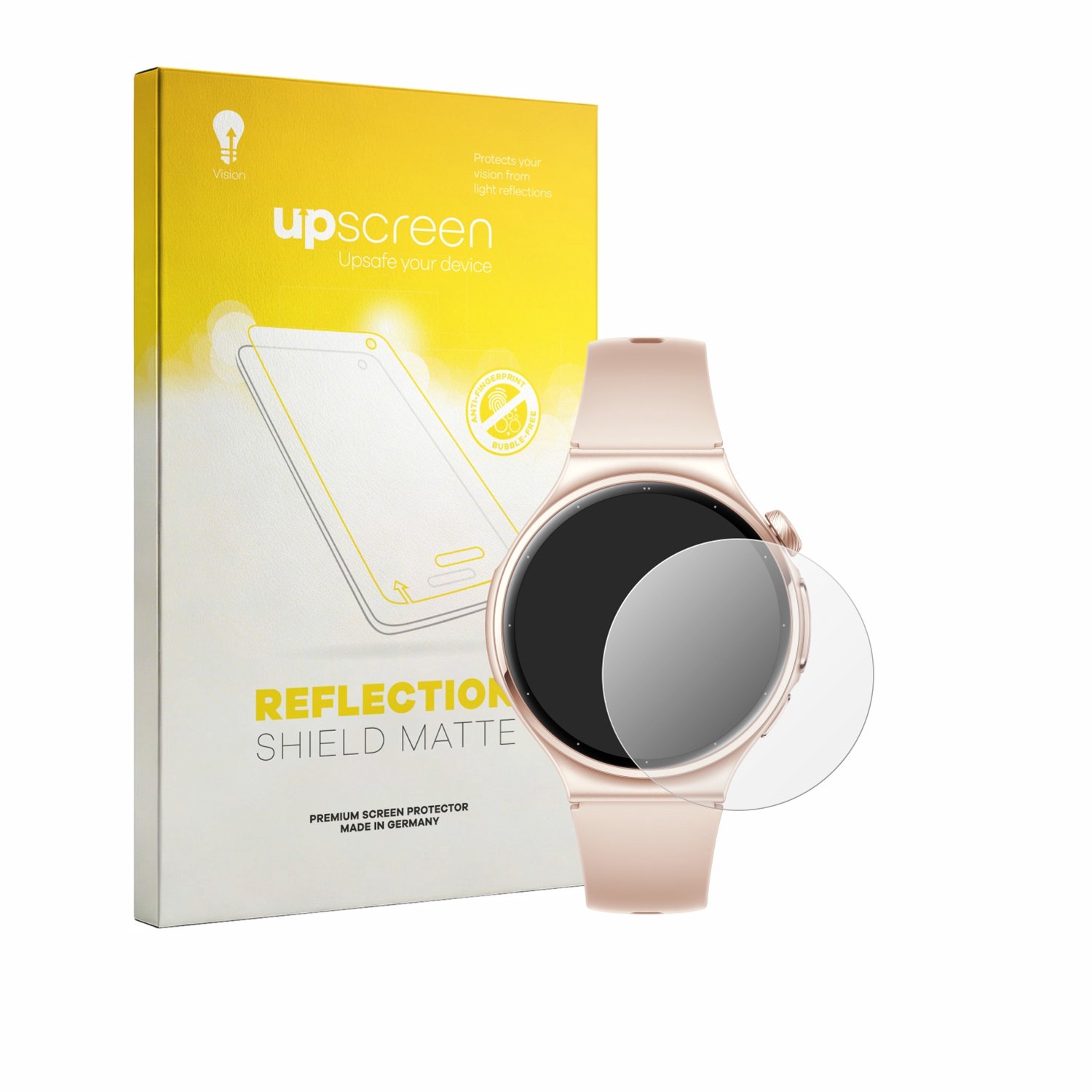 upscreen - Screenprotector voor Huawei Watch 6 42 mm - Folie Beschermfolie anti glare matte