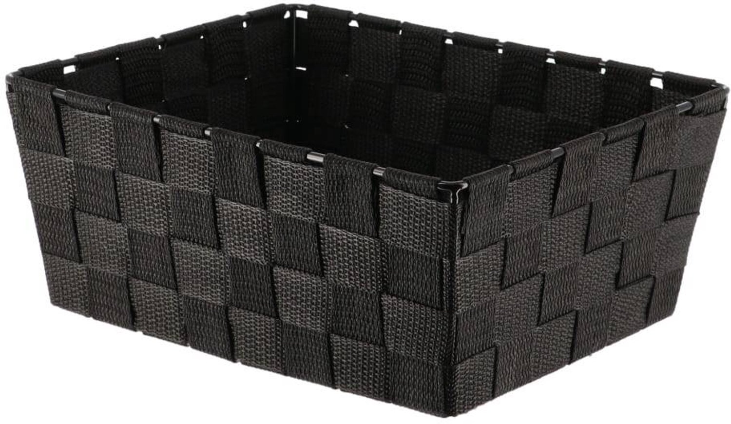 Panière dressing en polyester H. 10,5 x L. 19,5 x P. 25 cm noir