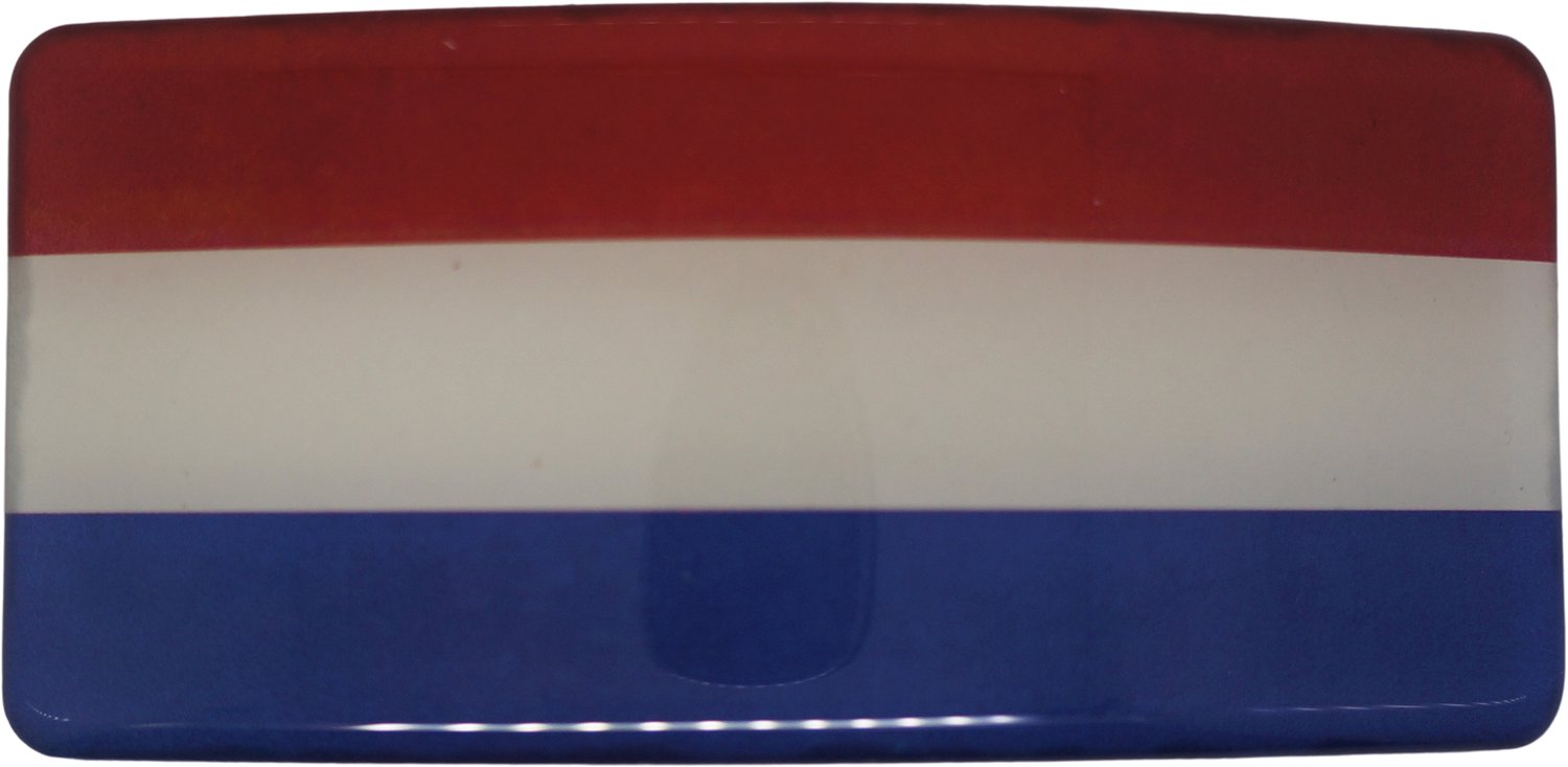 SOUV© - solide stevige duurzame Haarspeld Nederlandse vlag - Haarklem - Haarclip - French barette - Patentspeld- Haaraccessoire - Beste kwaliteit - made in France speld - klemt zeer goed - glijdt niet uit -1 jaar garantie