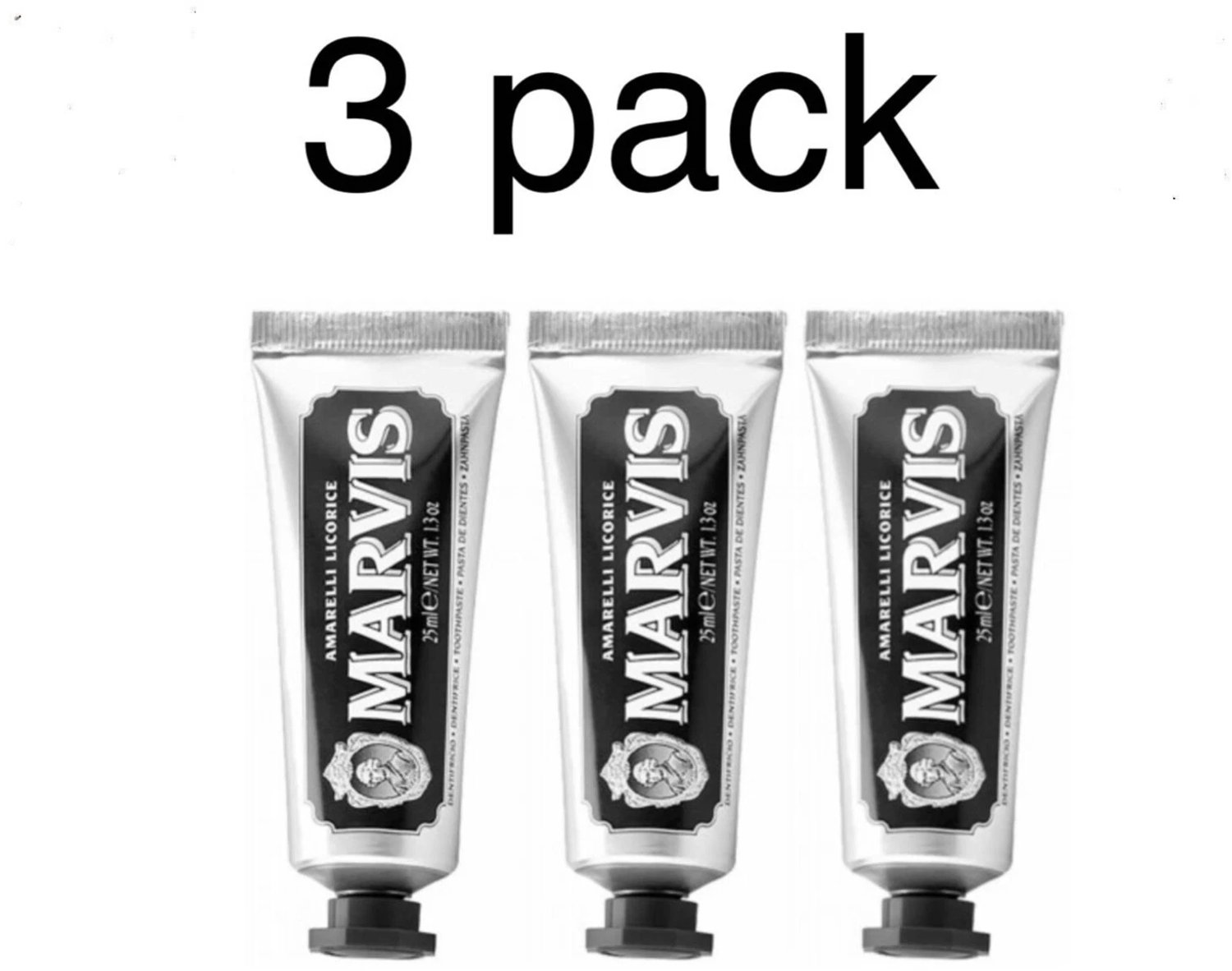 Marvis Tandpasta Amarelli Licorice | 3 x 25 ml