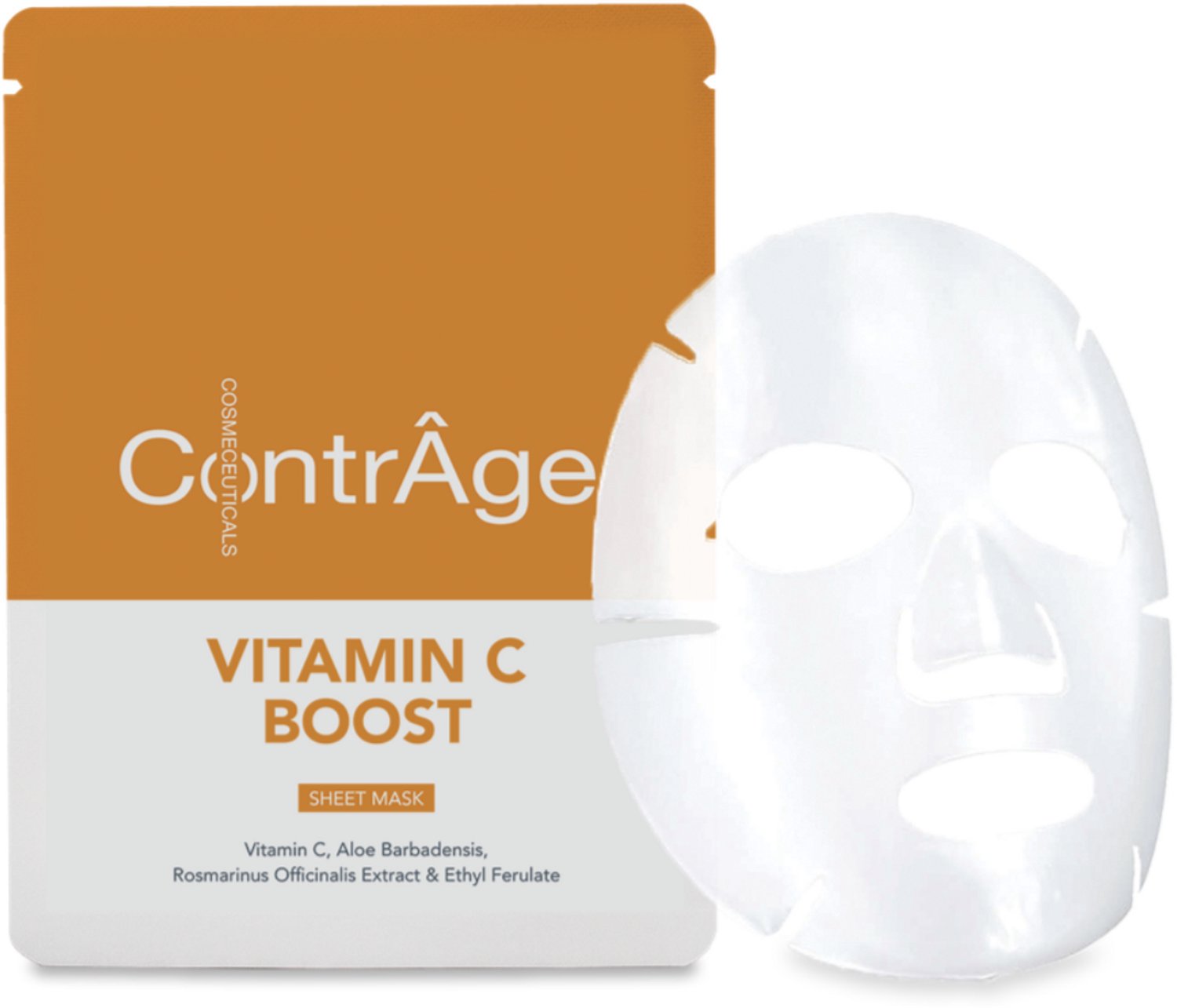 CONTRÂGE Vitamin C Boost Vliesmasker | Verhelderend Anti-Aging Masker 15ml
