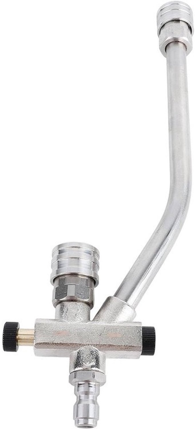 Schuimspuitopzetstuk - Hogedrukschuimspuit met dubbele tip - Auto reinigen - Schakelbaar ontwerp - 13.12 oz - Zilver