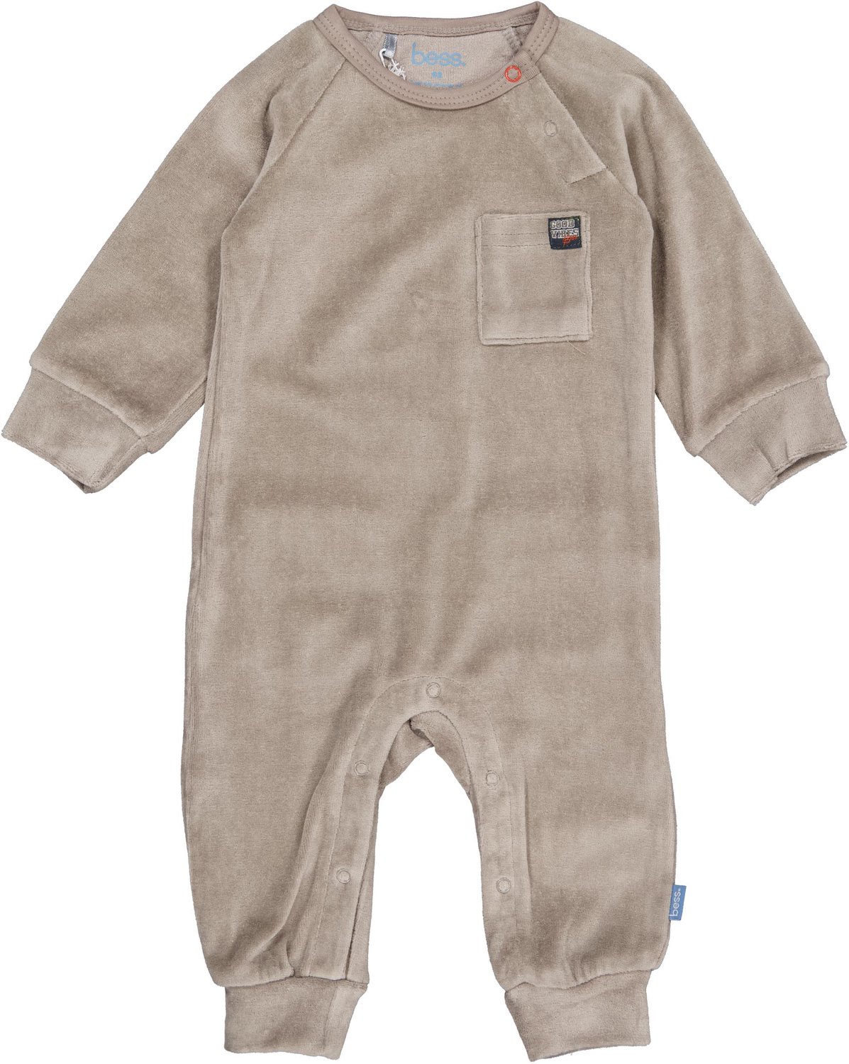 B.E.S.S. Jumpsuit Anton Verlours Taupe maat 80