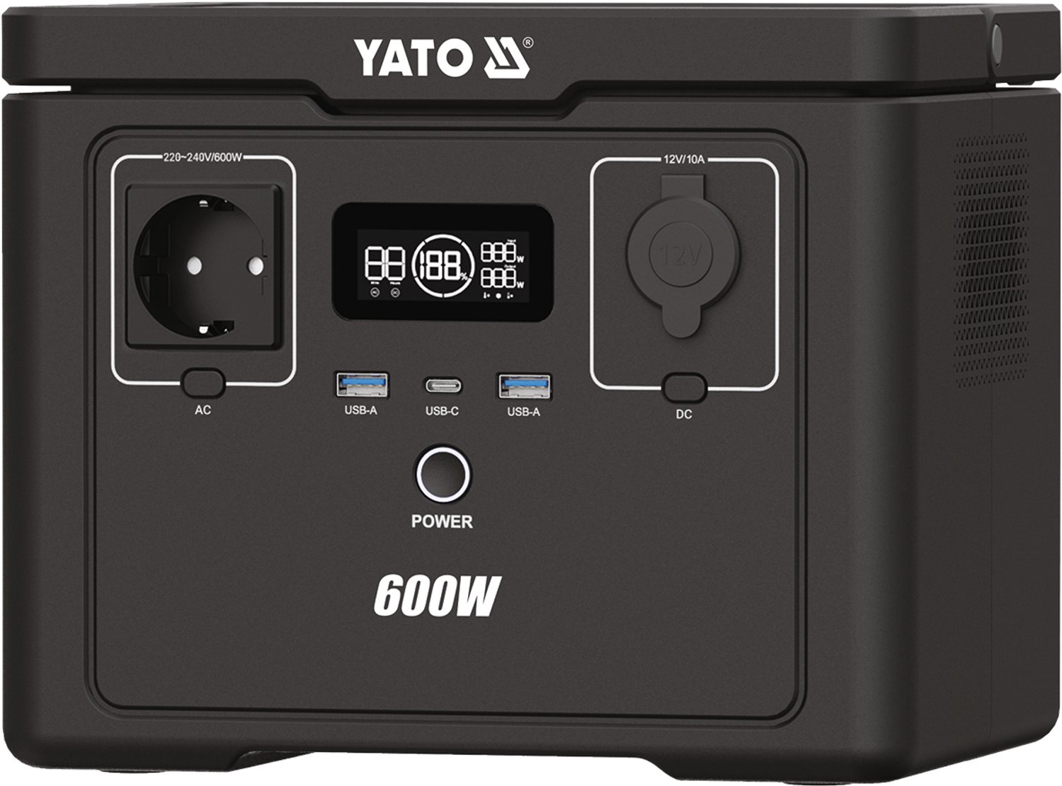 YATO YT-83088 Draagbare Powerstation – 600 W – 512 Wh LiFePO4
