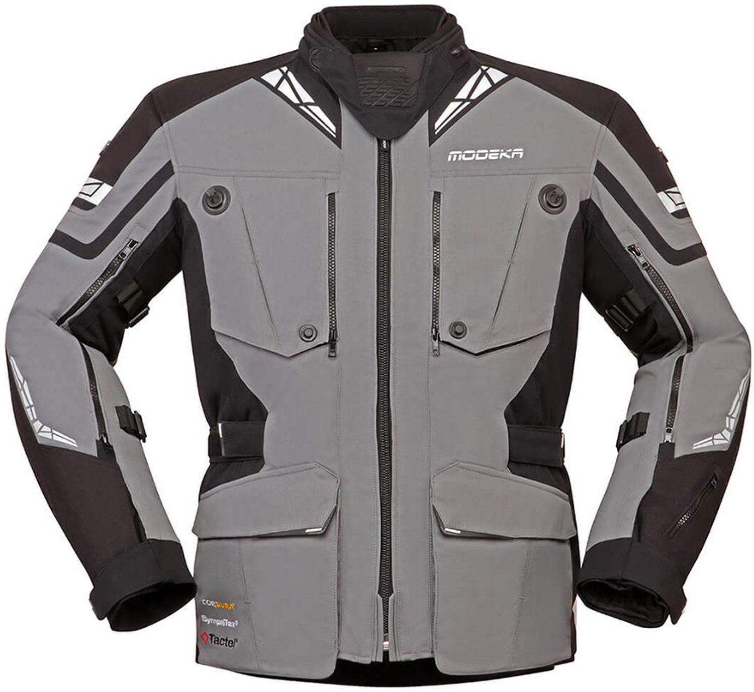 Modeka Panamericana II Jas Grijs Zwart - Jas