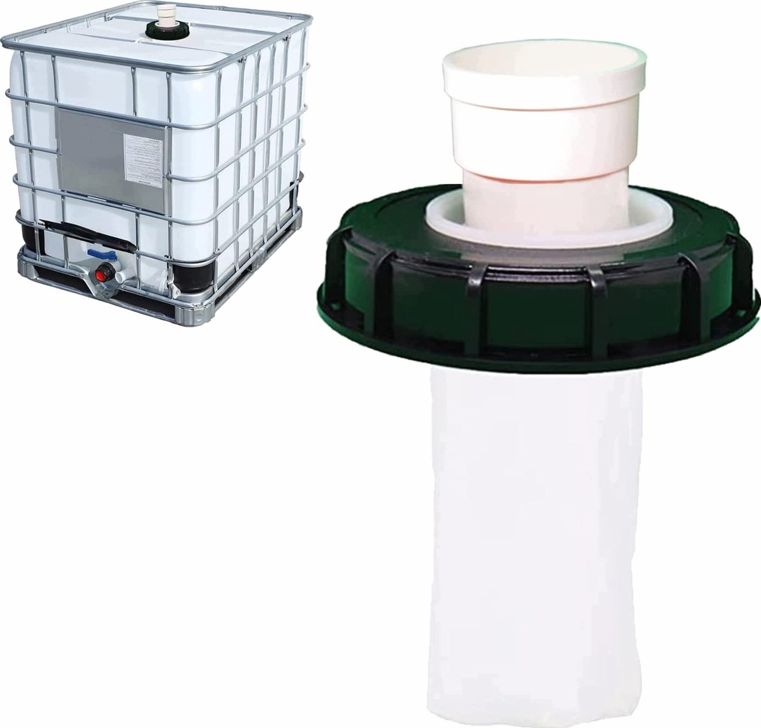 Cilindrische Nylon Filter voor Regenwatertank - 165mm