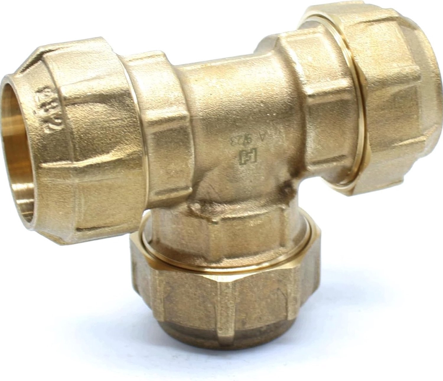 Merkloos 20mm PE-buis T-stuk: Messing, Tuinirrigatie