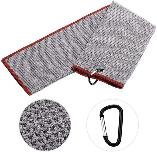 Golf Club Brush And Towel Set, Golf Club Cleaner With Ring Clip To Hang On Golf Bag C — afbeelding 4