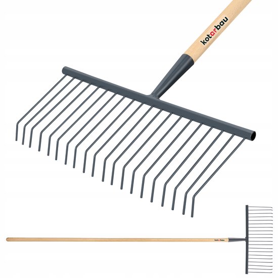Kotarbau Metalen Tuinhark 20 Tanden - 42cm Breed — afbeelding 3