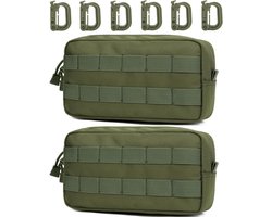 MUCHER Molle EDC Utility Waist Bag Tactical Waist Bag with 3 Hooks for Outdoor Hiking Hunting Camping Training - ShopVlot